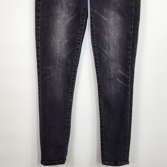 American Eagle Long Highest Rise Jegging Crop Next Level Stretch Black 6 Long - Picture 4 of 9